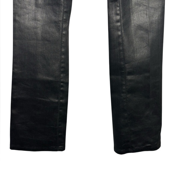 Y2K Frankle B. Black Coated Low Rise Jeans Size 26 - Picture 4 of 14